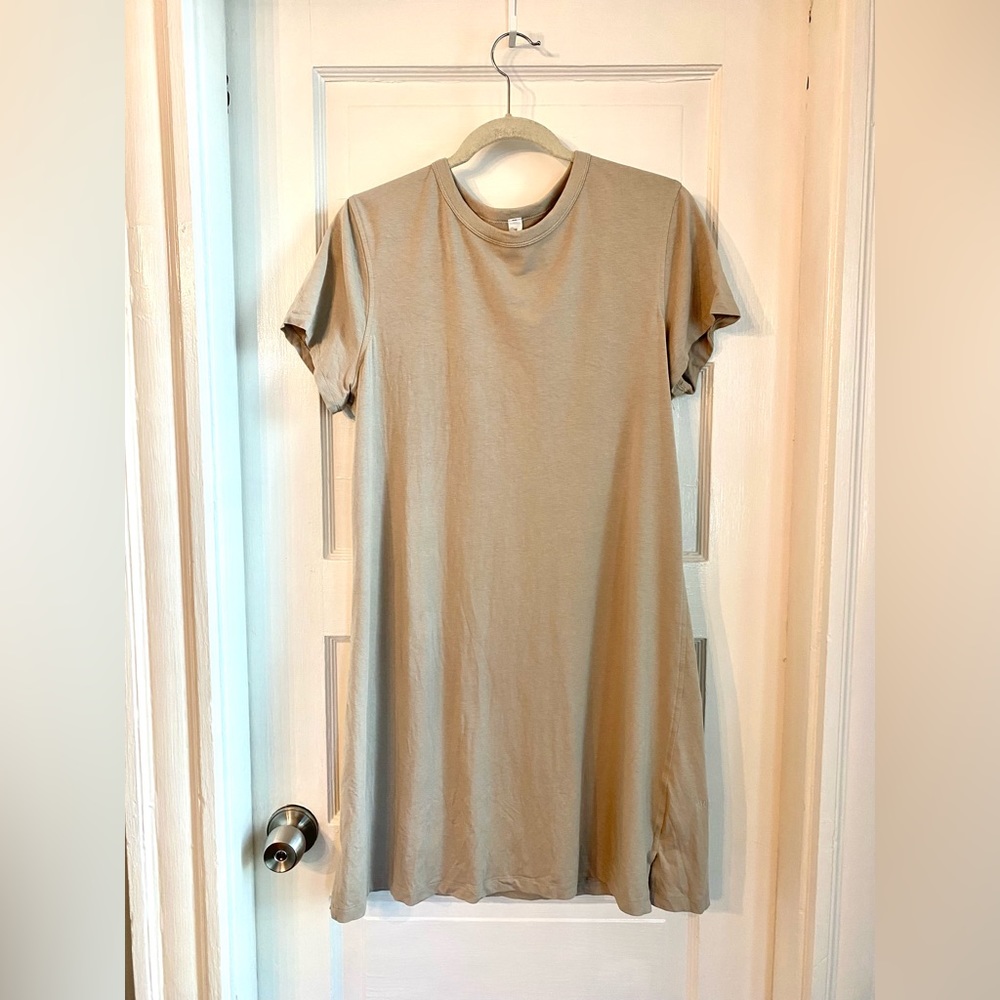 lululemon athletica | Classic-Fit Cotton Blend T-Shirt Dress (Raw Linen)